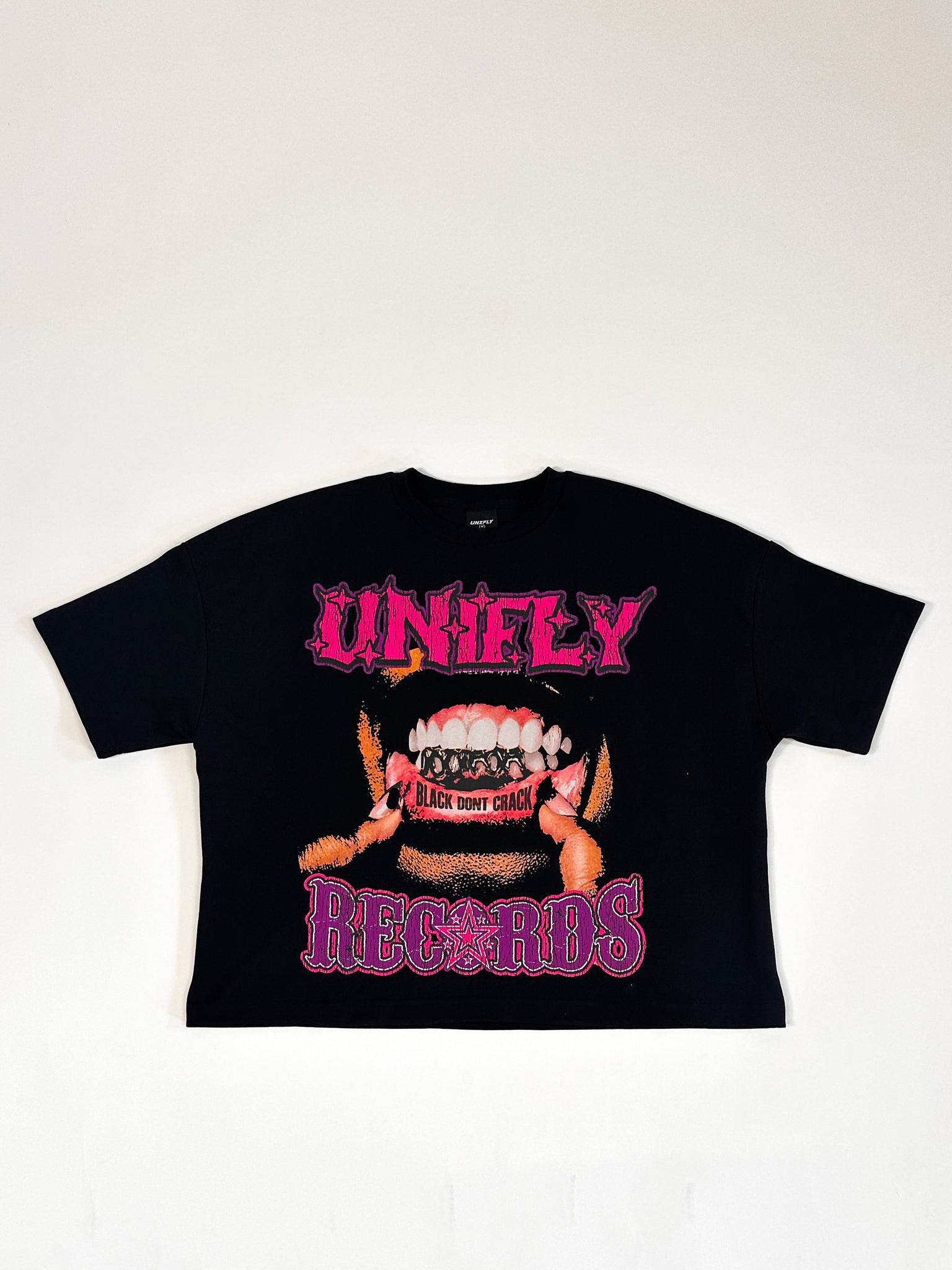 BLACK DON’T CRACK TEE-PURPLE/PINK